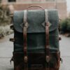 The Pioneer Leather Canvas Backpack by BeastCraft