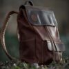 Driftwood Brown Leather Vintage Backpack by Driftwood Leather